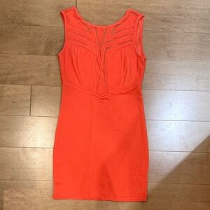 Tobi Vibrant pink Orange Mini Dress